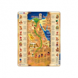 Puzzle maxi Egiptul antic (limba engleza), orientare tip portret,  95 de piese, Larsen KDGLS-HL5-GB