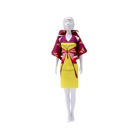 Set de croitorie hainute pentru papusi Couture Dolly Butterfly, Dress Your Doll KDGPN-0164622