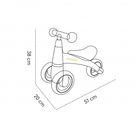 Tricicleta Berit Ride-On, Sky High, Bleu, Skiddou JEMsk_2030023