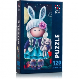 Puzzle Little Bunny Doll, 23x30 cm, 120 piese De.tail DT100-01 BBJDT100-01_Initiala
