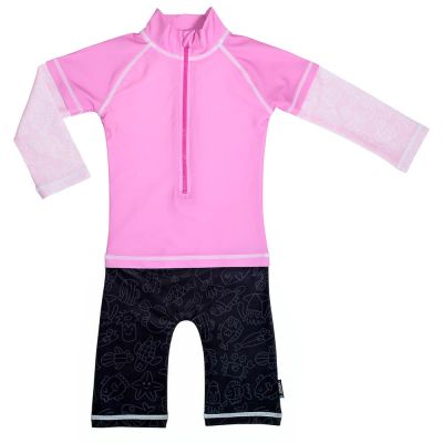 Costum de baie Pink Ocean marime 62- 68 protectie UV Swimpy SUPswimpy 34-OC5999P