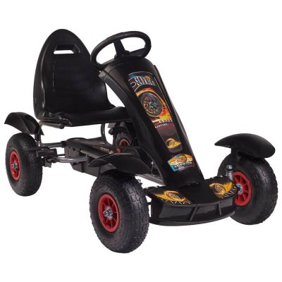 Kart cu pedale F618 Air negru Kidscare SUPKC_F618N