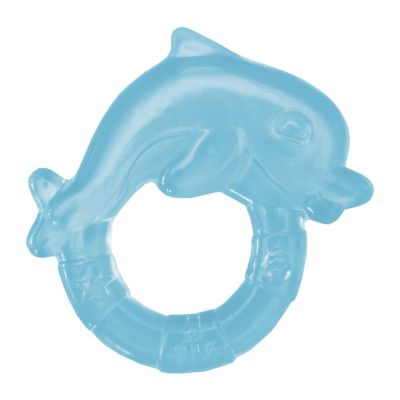 Inel de dentitie cu gel 3L+ Delfin blue Sunny baby KRS01398-1