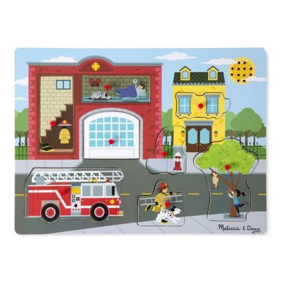Puzzle cu sunete Brigada de pompieri Melissa and Doug - OKEMD0736