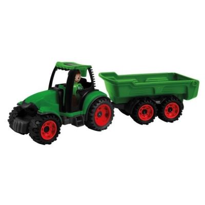 Tractor cu remorca Lena Truckies pentru copii Verde - SOLLE01625
