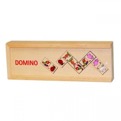 Domino Animale in cutie de lemn - OKEGOKIWG090