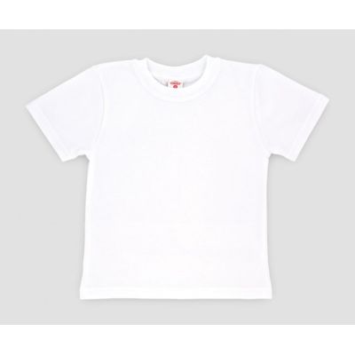 Tricou alb din bumbac pentru copii MK2009.7 ani