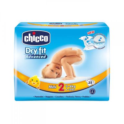 Scutece Chicco Dry Fit Advanced Mini, nr.2, 3-6kg, 25buc CHC07171-7
