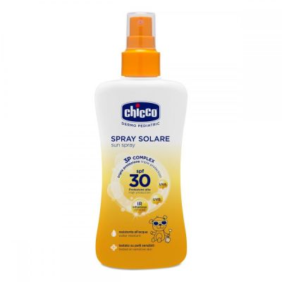 Spray Chicco protectie solara dermopediatrica, SPF 30+, 150ml, 0 luni+ CHC09160-9
