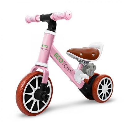 Bicicleta cu pedale detasabile ecotoys lc-v1307 - roz edeedilc-v1307pink