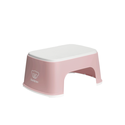 BabyBjorn – Treapta inaltator pentru baie – Step Stool – Powder Pink / White BSAFE061264A