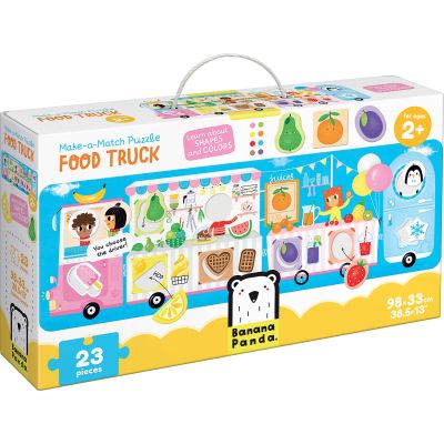 Puzzle Food Truck, 23 piese, 98x33cm Banana Panda BP49045 BBJBP49045_Initiala