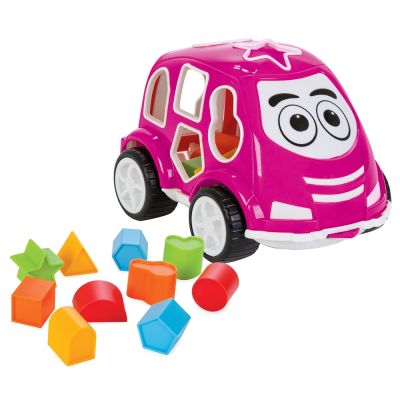 Jucarie cu sortator pilsan car pink hubpl-03-187-pi