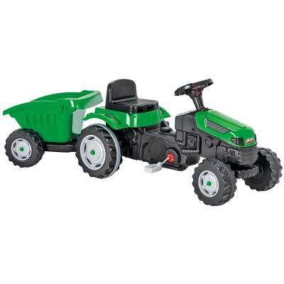 Tractor cu pedale si remorca pilsan active with trailer 07-316 green hubpl-07-316-gr