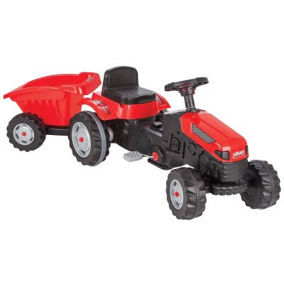 Tractor cu pedale si remorca pilsan active with trailer 07-316 red hubpl-07-316-re