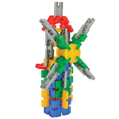 Set constructie pilsan building blocks 320 piese in cutie hubpl-03-508