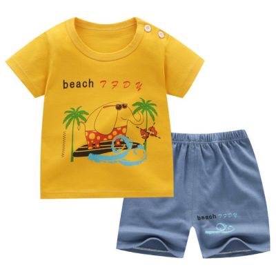 Pijama pentru baietei - Beach MDH986-4.3-6 luni (Marimea 18 incaltaminte)