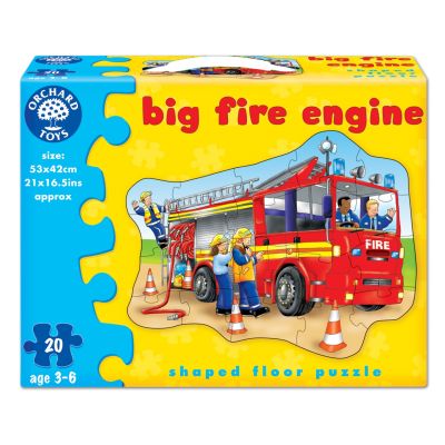 Puzzle de podea Masina de pompieri (20 piese) BIG FIRE ENGINE Orchard Toys - OR258