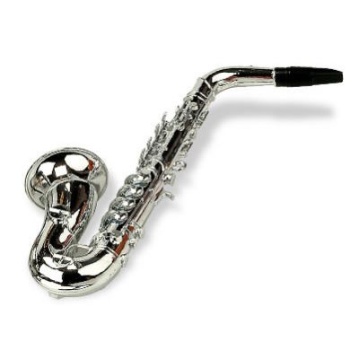 Saxofon plastic metalizat, 8 note - RG284