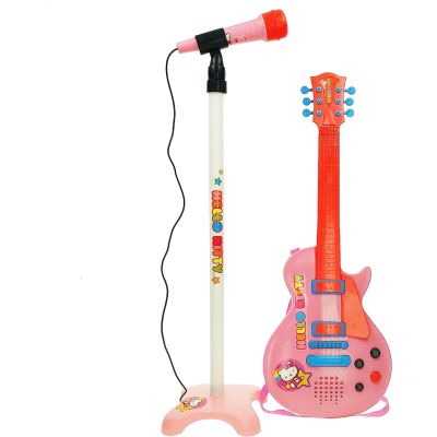 Set chitara si microfon roz hello kitty rg1509