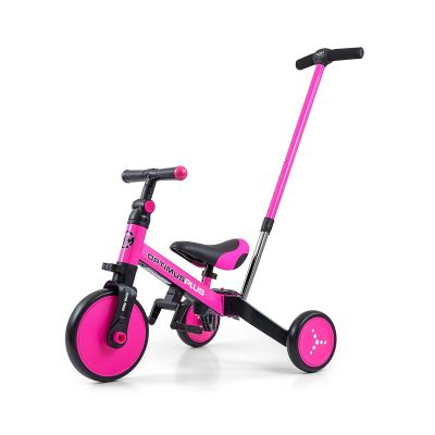 Tricicleta cu maner parental, Optimus Plus 4in1, Pink EKDmm5304