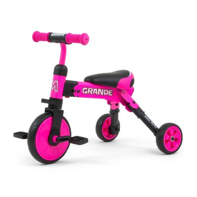 Tricicleta pliabila, transformabila in Bicicleta fara pedale, Grande Pink EKDmm25047