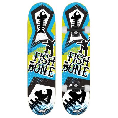 Skateboard Double ABEC1 80cm Fish Bone - Mandelli BEE5781