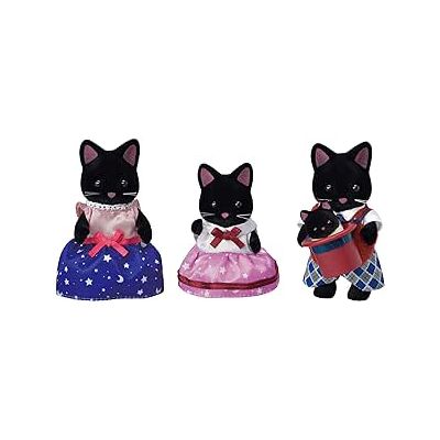 Figurine sylvanian families-familia pisicutelor negre sf5530