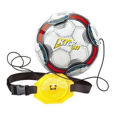 Jucarie minge fotbal cu snur si centura pentru antrenament Kick Off - SOLMON18007