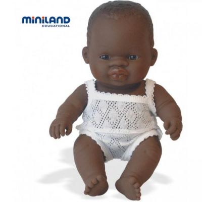 Baby african baiat Miniland Papusa 21cm - OKEML31123