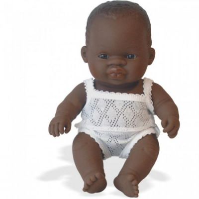 Papusa Baby african fata Miniland  21cm - OKEML31124